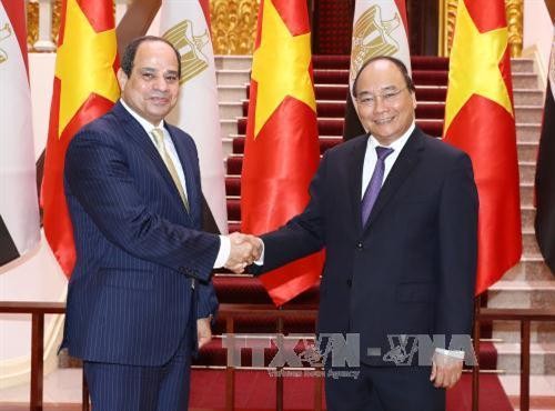 阮春福总理会见埃及总统塞西