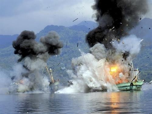 印尼官员促渔业部停止炸毁外国渔船