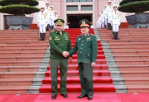 俄罗斯联邦国防部长谢尔盖·绍伊古对越南进行正式访问