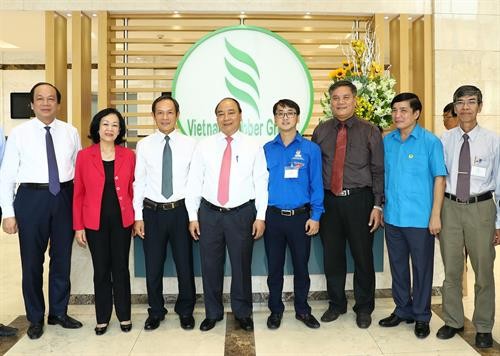 越南政府总理阮春福视察越南橡胶工业集团