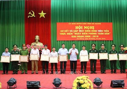 Phát huy sức mạnh tổng hợp trong thực hiện Ngày Biên phòng toàn dân ở biên cương Hà Giang