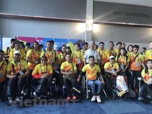 2018年第三届亚残会: 越南体育代表团已抵达印尼雅加达