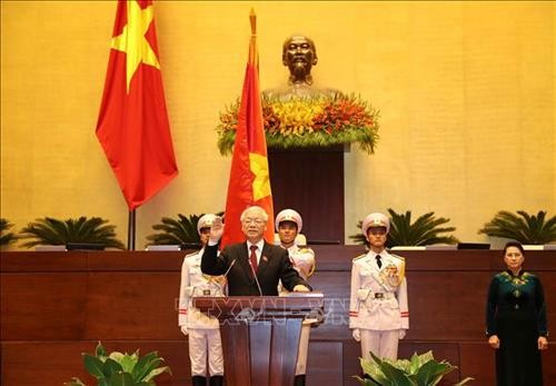 Kỳ họp thứ 6, Quốc hội khóa XIV: Đồng chí Nguyễn Phú Trọng tuyên thệ nhậm chức Chủ tịch nước nhiệm kỳ 2016-2021