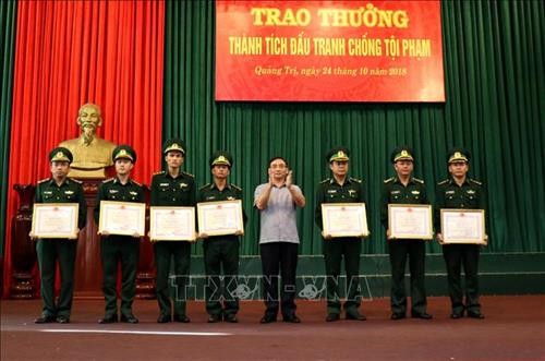 Trao thưởng cho lực lượng Biên phòng Quảng Trị về thành tích phá 2 án ma túy lớn