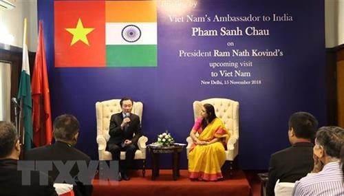 越南驻印度大使馆就印度总统访越之旅举行新闻发布会