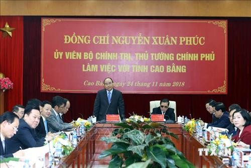 Thủ tướng Chính phủ Nguyễn Xuân Phúc: Dự án cao tốc Đồng Đăng – Trà Lĩnh sẽ mở ra một hướng mới về phát triển của tỉnh Cao Bằng