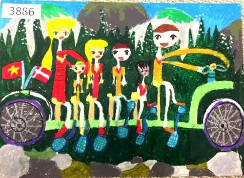 2018年“我眼里的丹麦“儿童绘画比赛颁奖仪式在河内举行