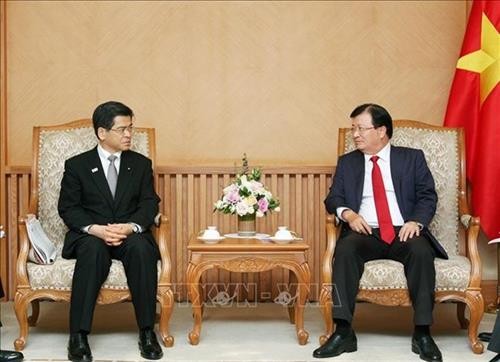 越南政府副总理郑廷勇会见日本客人