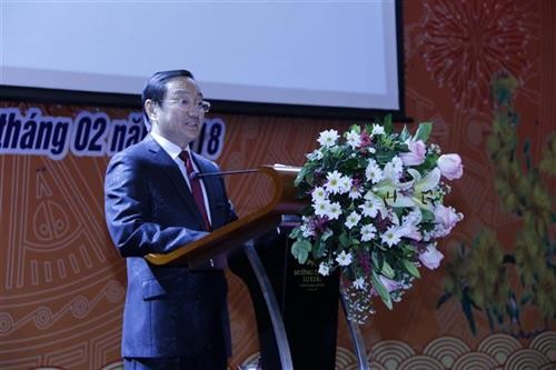 越南驻老挝大使馆举行2018年春节招待会