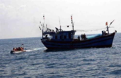 河静省：及时救助海上遇险的11名船员