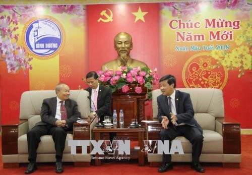 Đoàn Bộ Lễ nghi và Tôn giáo Vương quốc Campuchia thăm tỉnh Bình Dương
