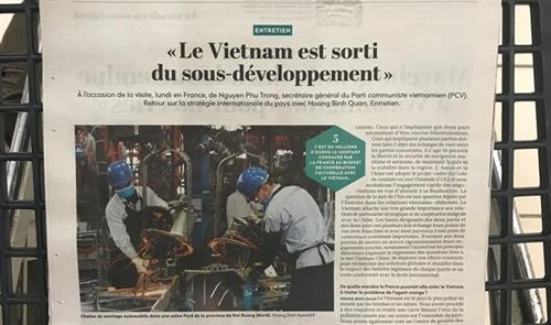 法国报刊高度评价越南经济发展成就