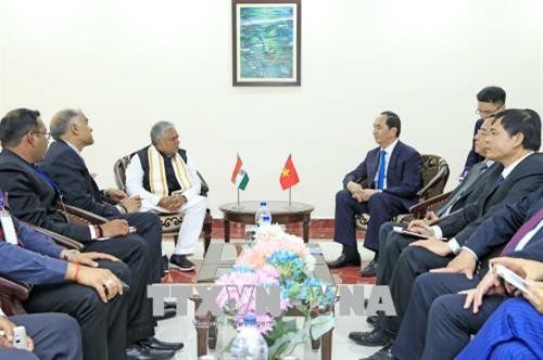 越南国家主席陈大光开始对印度共和国进行国事访问