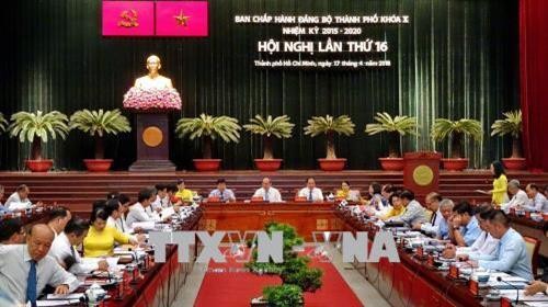 Khai mạc Hội nghị lần thứ 16, Ban Chấp hành Đảng bộ Thành phố Hồ Chí Minh khóa X