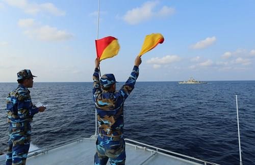 越泰两国海军力量举行联合巡逻