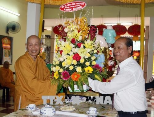 Họp mặt, chúc mừng các chức sắc Phật giáo Tịnh độ cư sĩ Phật hội Việt Nam