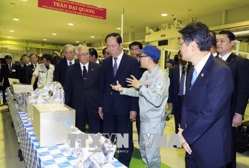 越南国家主席陈大光访问日本群马县