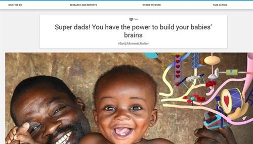 联合国儿童基金会亮相“做父母必学技能”网站