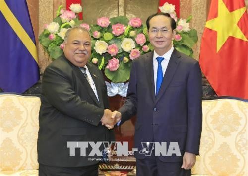 越南国家主席陈大光会见瑙鲁共和国