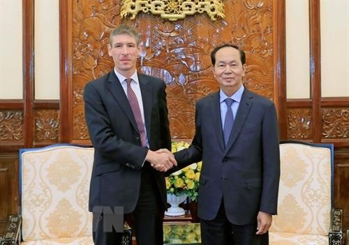 国家主席陈大光：越南重视加强越英战略伙伴关系