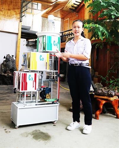 Học sinh lớp 11 chế tạo thành công hệ thống xử lý nước nhiễm phèn tại Khánh Hòa