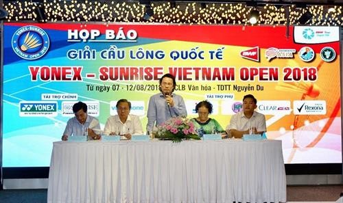 2018年越南国际羽毛球公开赛即将举行