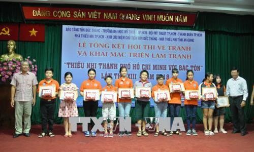 Tổng kết, trao giải và Triển lãm tranh Thiếu nhi Thành phố Hồ Chí Minh với Bác Tôn