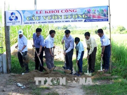 Xây cầu cho dân nghèo tỉnh Quảng Ngãi