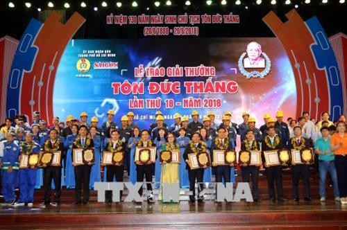 Vinh danh 11 kỹ sư, công nhân xuất sắc nhận giải thưởng Tôn Đức Thắng