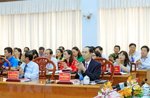 陈大光出席“孙德胜主席-真正的共产主义者、越南革命的著名领袖”研讨会