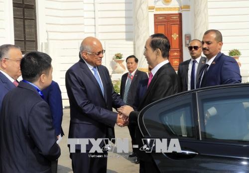 越南国家主席陈大光会见埃及议会议长