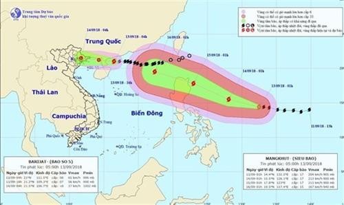 超强台风“山竹”17日将直接影响越南北部沿海各省 