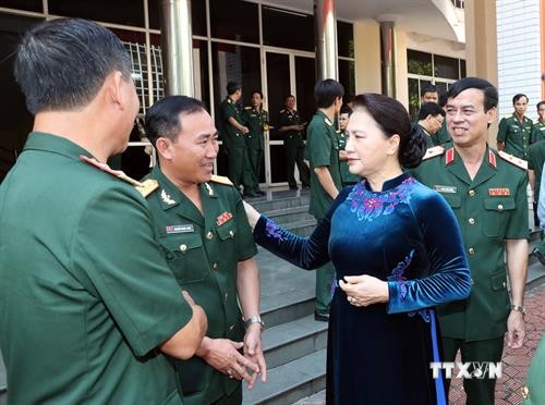 越南国会主席阮氏金银出席国防学院2018-2019学期开学典礼