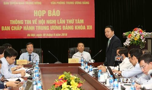 越共十二届中央委员会第八次全体会议将于10月2日开幕 