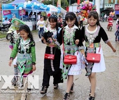 Đồng bào dân tộc Mông ở Lai Châu hân hoan vui Tết Độc lập