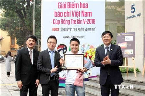 Tổng kết, trao giải và triển lãm Giải Biếm họa báo chí Việt Nam lần V - 2018