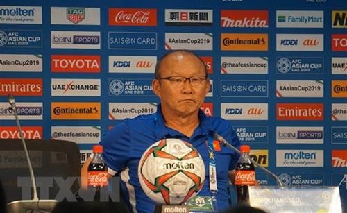 韩国教练朴恒绪为越南队的胜利感到满意