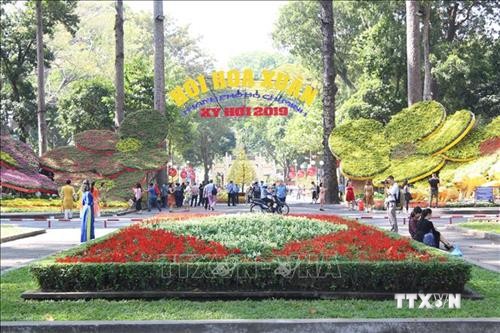 Hội hoa Xuân Kỷ Hợi tại Thành phố Hồ Chí Minh mở cửa từ ngày 31/1 đến 10/2
