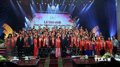 Lễ vinh danh 63 nông dân Việt Nam xuất sắc lần thứ VII, năm 2019