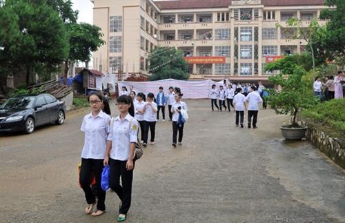 Học sinh trung học phổ thông ở Lào Cai được nghỉ thứ Bảy từ tháng 10/2019