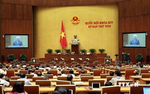 越南第十四届国会第八次会议：分组讨论两部法案 表决通过一项决议