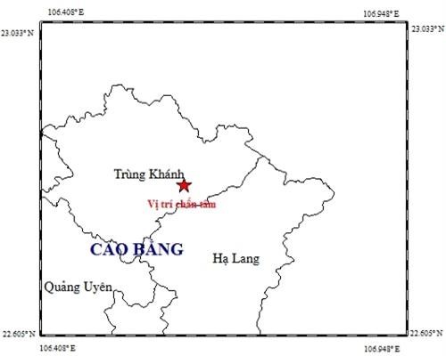 Động đất 5,4 độ richter ở Cao Bằng