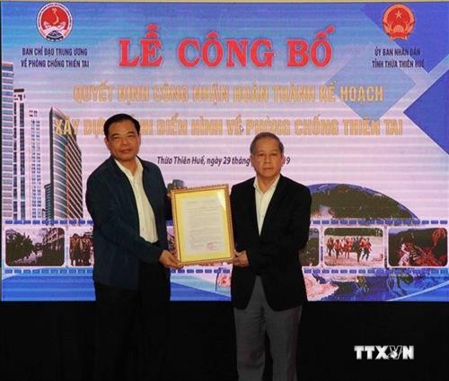 Thừa Thiên-Huế hoàn thành Kế hoạch xây dựng tỉnh điển hình về phòng chống thiên tai