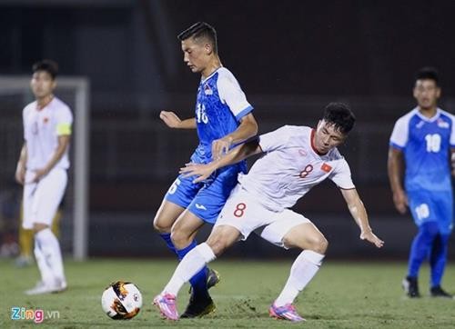 2020年亚足联U19足球锦标赛预选赛J组比赛：越南队以3-0击败蒙古队