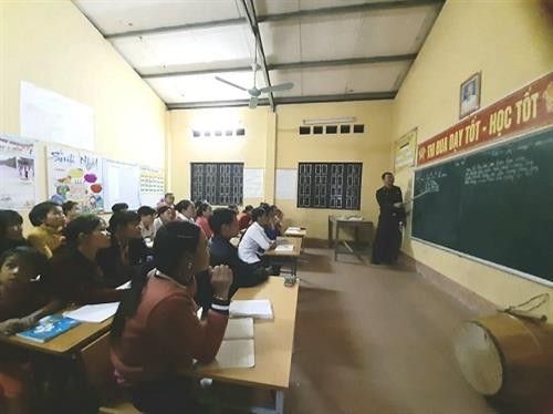 Lớp học xóa mù đặc biệt xã vùng cao biên giới Mường Chanh