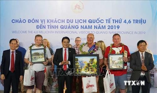 Quảng Nam: Đón vị khách du lịch quốc tế thứ 4,6 triệu năm 2019