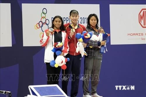 第30届东南亚运动会：阮氏映圆斩获女子200米个人混合泳金牌