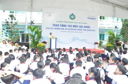 Chung tay thực hiện chương trình nước sạch học đường ở tỉnh Quảng Nam