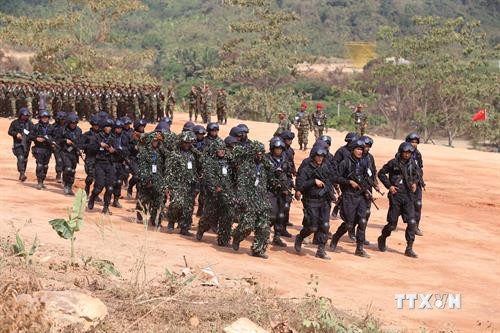 柬中两军以“反恐联合训练暨人道主义救助”为主题开展联合训练