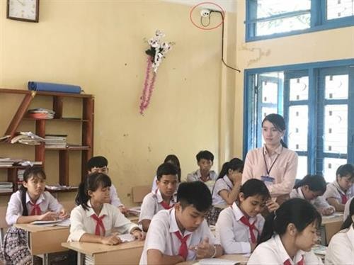 Trường miền núi đầu tiên ở Quảng Ngãi tự lắp camera giám sát